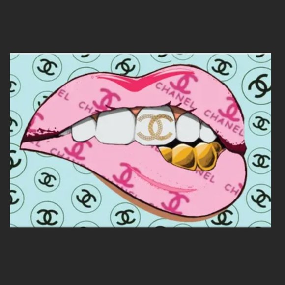Luxury Lip Service” Luxury Designer Pop Art - 11 x 14 (PAXX025)